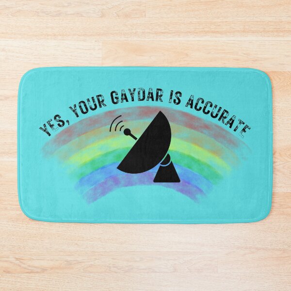 Item preview, Yes Your Gaydar Is Accurate Radar For Pride Month In Cyan designed and sold by LuckyKermit.