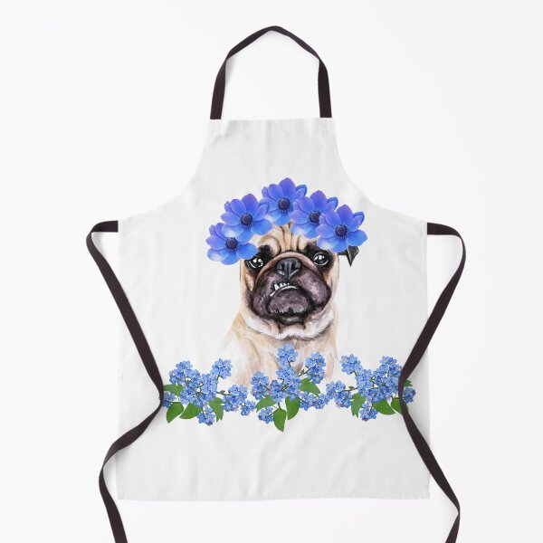 Item preview, Floral Pug. Pug and Flowers. designed and sold by Doggymadness.