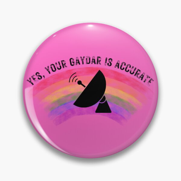Item preview, Yes Your Gaydar Is Accurate Radar For Pride Month In Pink designed and sold by LuckyKermit.