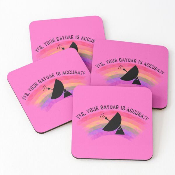 Item preview, Yes Your Gaydar Is Accurate Radar For Pride Month In Pink designed and sold by LuckyKermit.