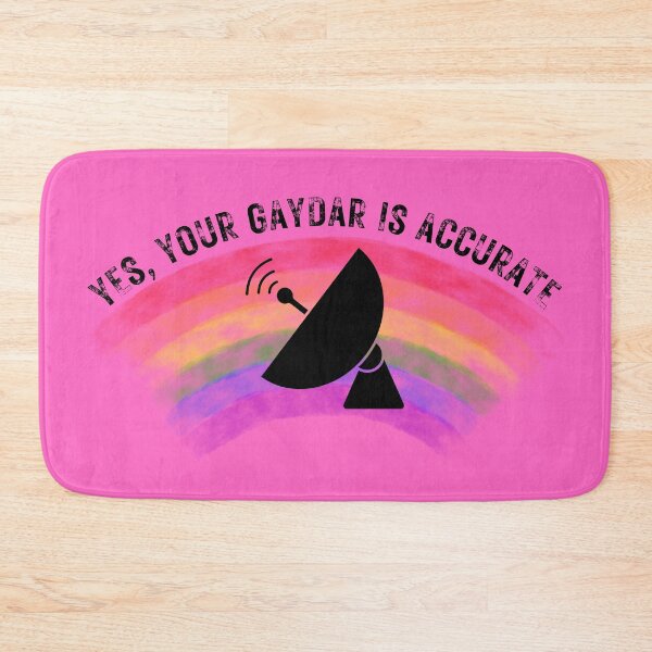 Item preview, Yes Your Gaydar Is Accurate Radar For Pride Month In Pink designed and sold by LuckyKermit.