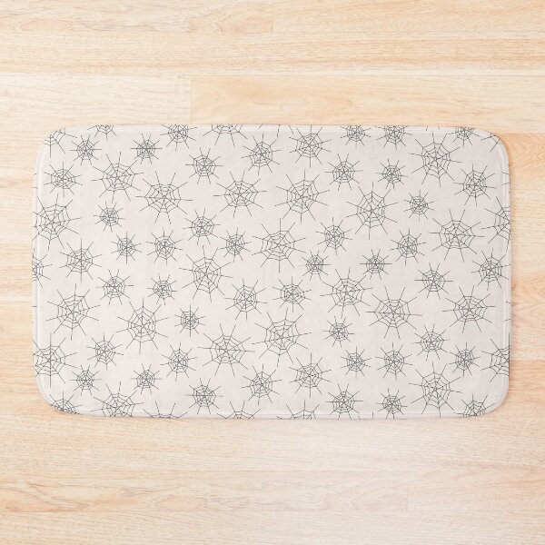 Item preview, Off White and deep charcoal grey spider webs designed and sold by FrancesPoff.