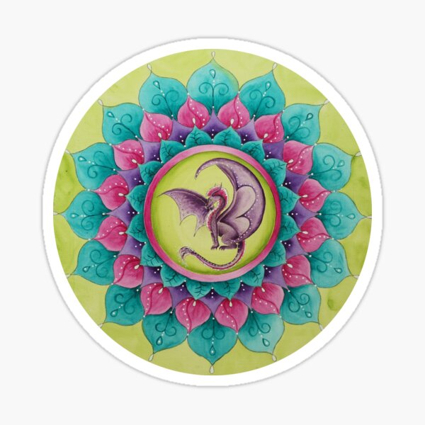 Mandala Drache Sticker
