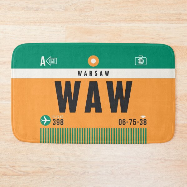 Item preview, Luggage Tag A - WAW Warsaw Poland designed and sold by VoodooCircus.