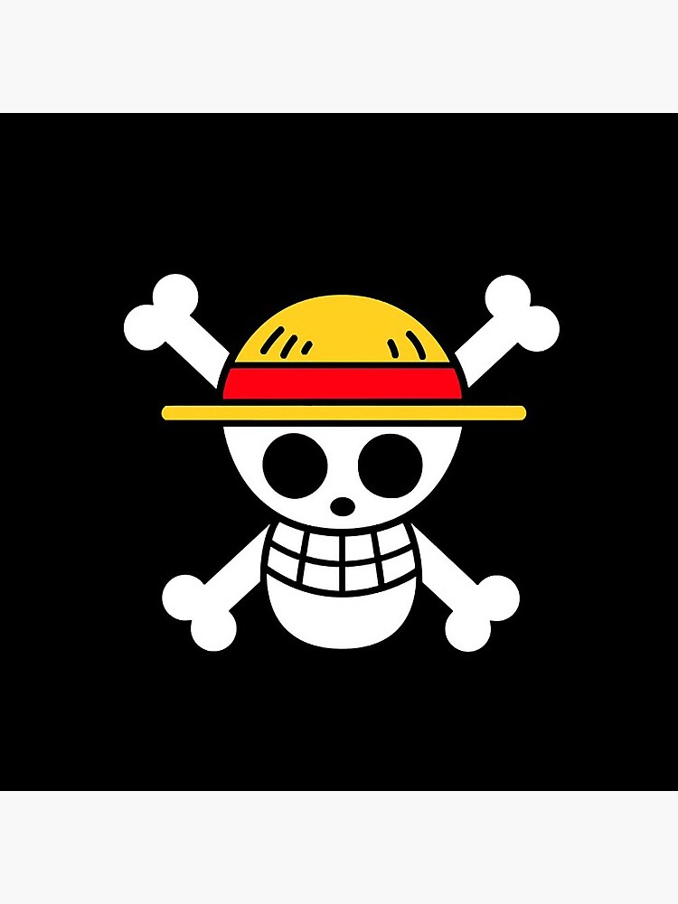 Monkey D. Luffy Straw Hat/Mugiwara Small Logo from One Piece Manga and Anime  - Straw Hat Pirates - Pin