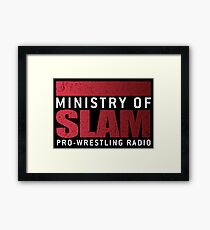 Ministry Of Slam Logo Gear Framed Print