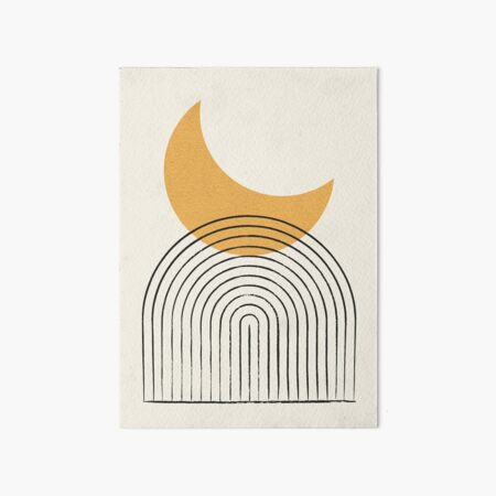 Item preview, Moon Mountain Gold  - Mid century modern designed and sold by moonlightprint.