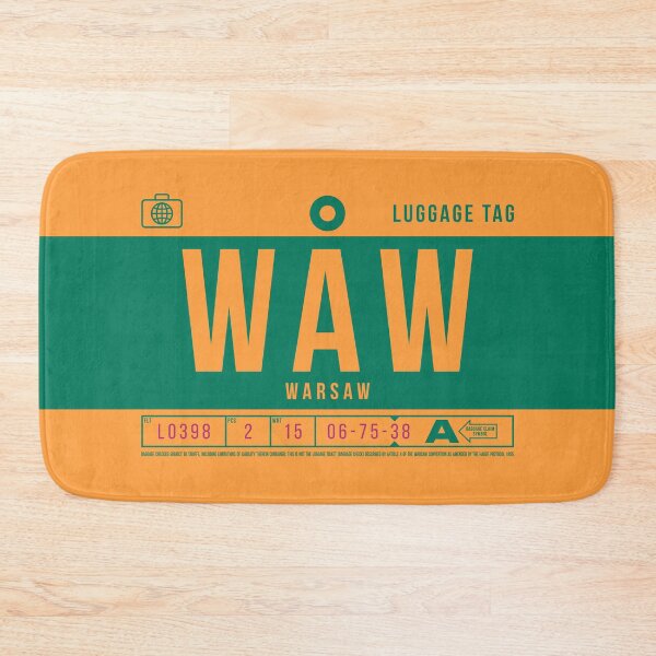 Item preview, Luggage Tag B - WAW Warsaw Poland designed and sold by VoodooCircus.