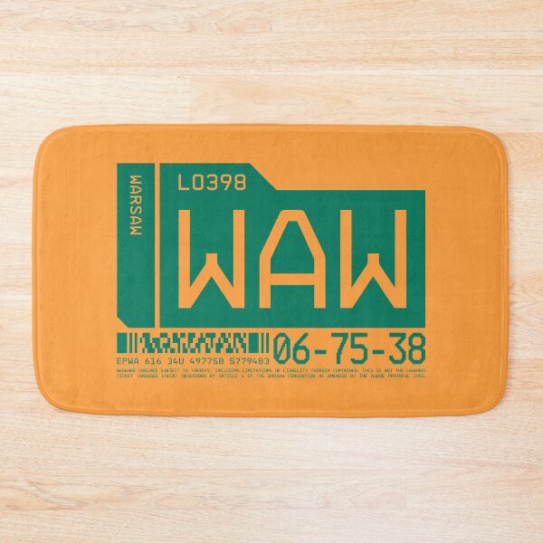 Item preview, Luggage Tag C - WAW Warsaw Poland designed and sold by VoodooCircus.