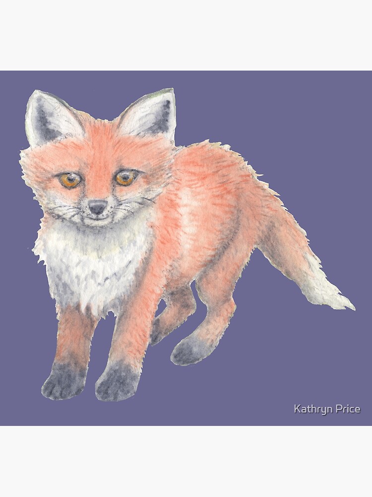 Little Red Fox Poster By Kathrynkathryn Redbubble