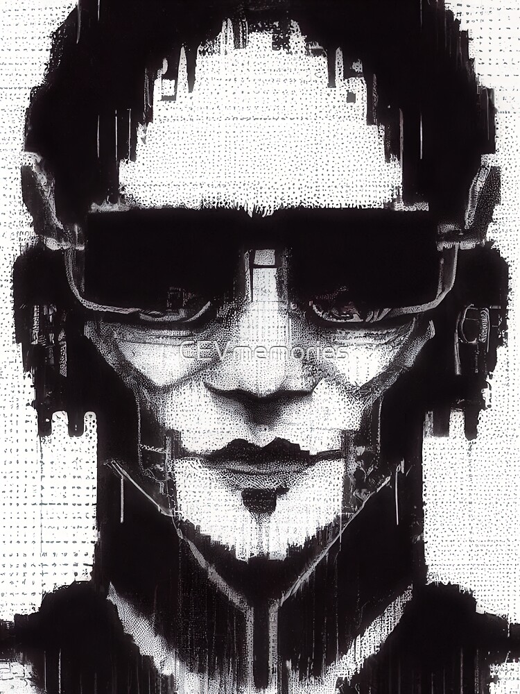 "ASCII art of a hacker 3" Sticker for Sale by CEVmemories Redbubble