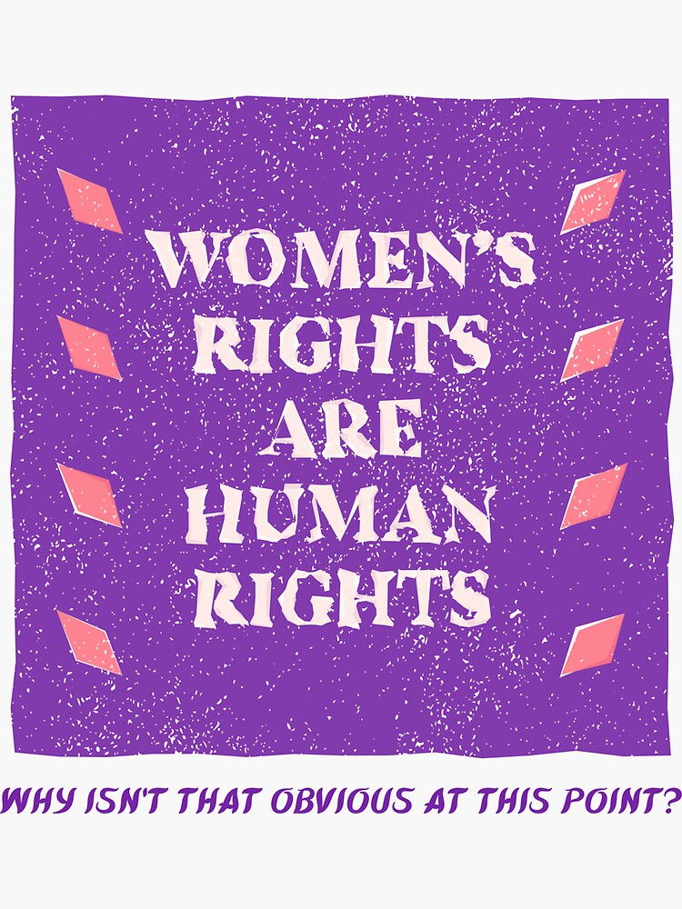 Womens Rights Human Rights Feminist Protest Sticker For Sale By