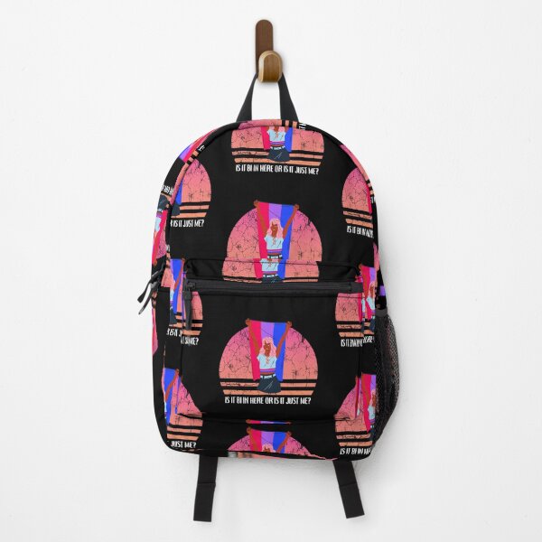Item preview, Is It Bi In Here Or Is It Just Me Girl With A Bisexual Flag In Black designed and sold by LuckyKermit.
