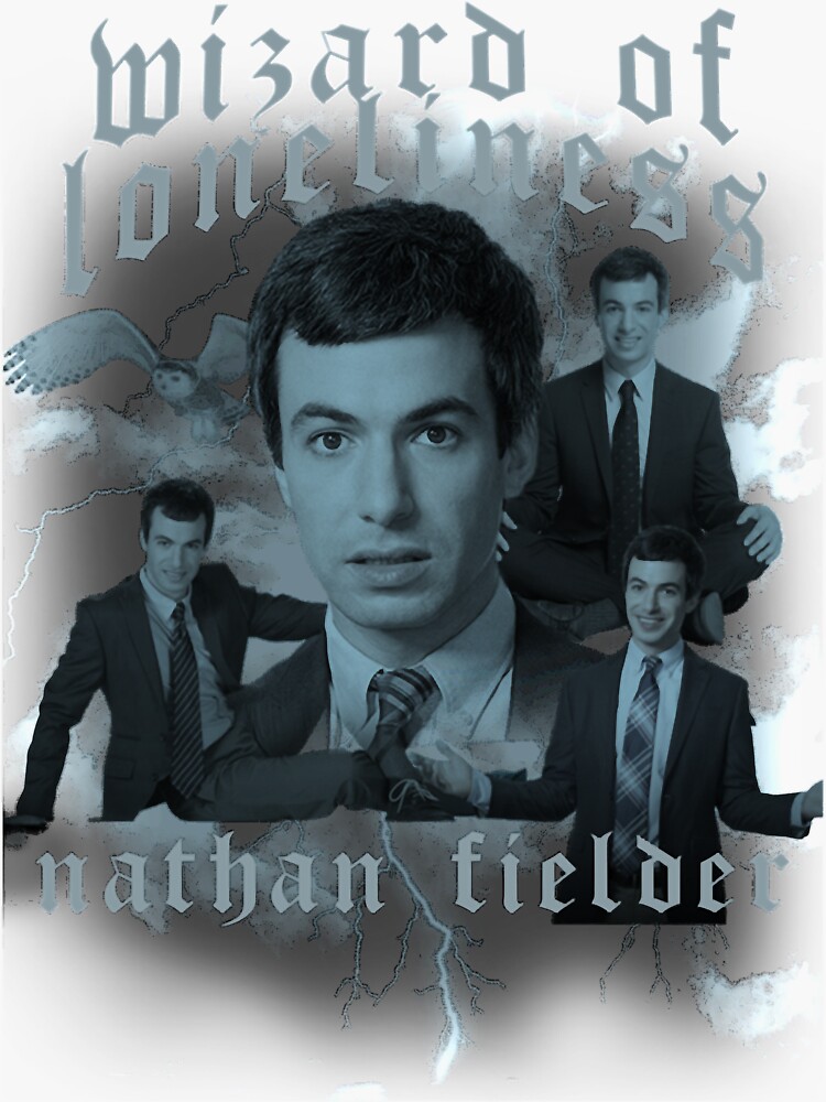 "Nathan Fielder Wizard of Loneliness Nathan For You Tee" Sticker for