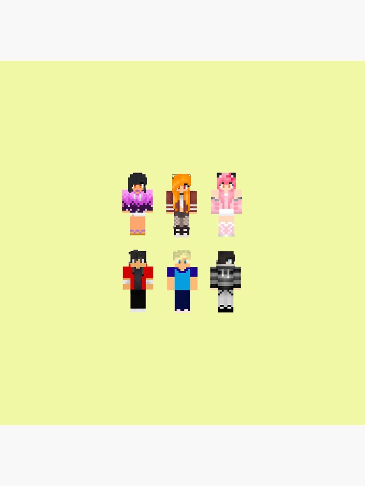 Aphmau Friends Minecraft Skins Sticker Pack Mystreet Pin