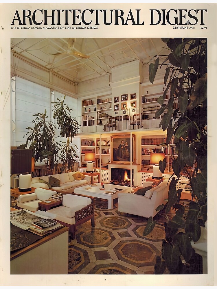 "Architectural Digest 1976 Vintage" Poster for Sale by CarolBianchi