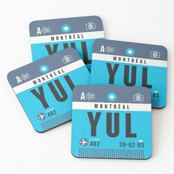 Artikelvorschau, Luggage Tag A - YUL Montreal Canada entworfen und verkauft von VoodooCircus.