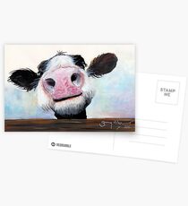 NOSEY COW 'HEY! HOW'S IT GOIN'?' BY SHIRLEY MACARTHUR Postcards