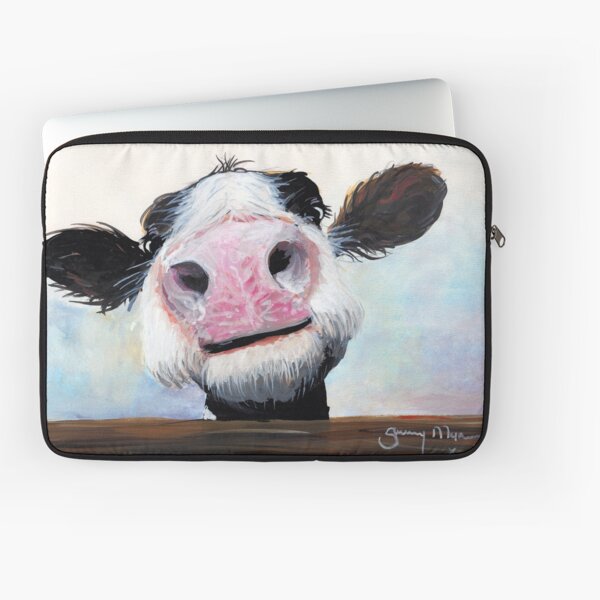 NOSEY COW 'HEY! HOW'S IT GOIN'?' BY SHIRLEY MACARTHUR Laptop Sleeve