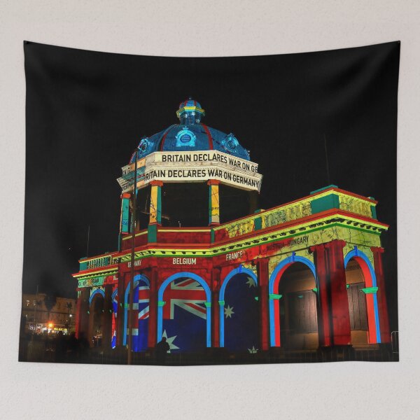 Item preview, Soldiers Memorial at White Night Bendigo 2018 designed and sold by Steven Jodoin.