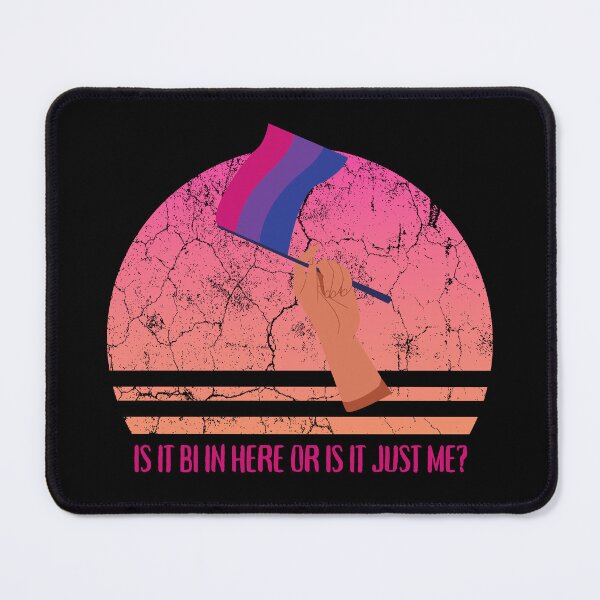 Item preview, Is It Bi In Here Or Is It Just Me Bisexual Flag For Pride Month In Black designed and sold by LuckyKermit.