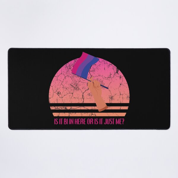 Item preview, Is It Bi In Here Or Is It Just Me Bisexual Flag For Pride Month In Black designed and sold by LuckyKermit.