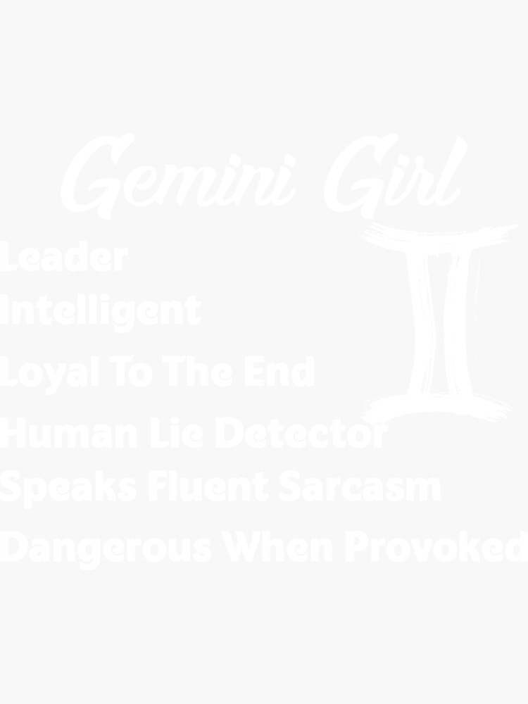 Gemini Facts Best Funny For Gemini Sticker For Sale By Hoangtrongkhiem Redbubble