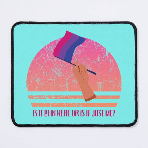 Item preview, Is It Bi In Here Or Is It Just Me Bisexual Flag For Pride Month In Cyan designed and sold by LuckyKermit.