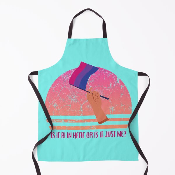 Item preview, Is It Bi In Here Or Is It Just Me Bisexual Flag For Pride Month In Cyan designed and sold by LuckyKermit.