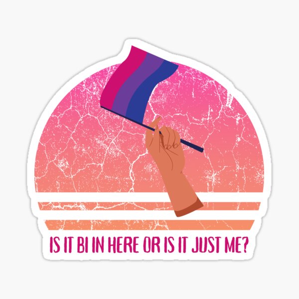 Item preview, Is It Bi In Here Or Is It Just Me Bisexual Flag For Pride Month In Cyan designed and sold by LuckyKermit.