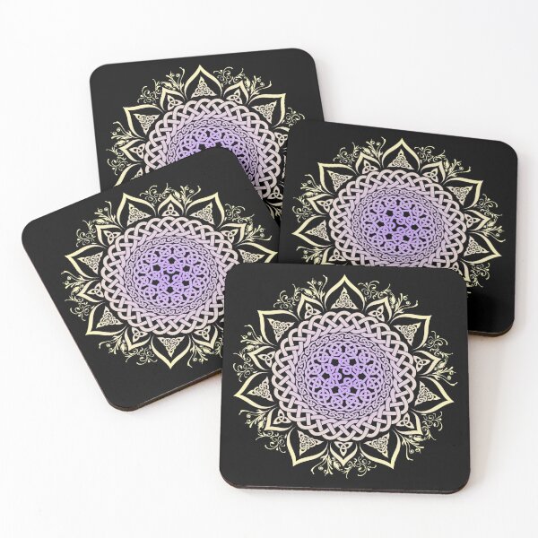 Item preview, Seven Petalled Celtic Knot Work Lotus Mandala designed and sold by kernowerno.