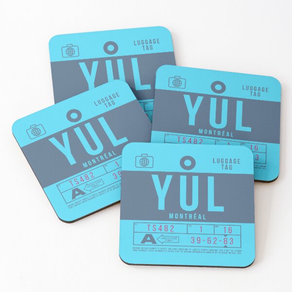 Artikelvorschau, Luggage Tag B - YUL Montreal Canada entworfen und verkauft von VoodooCircus.