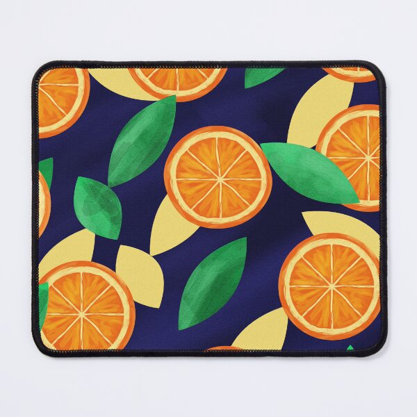 Item preview, Orange pattern background with leaves designed and sold by vocej.