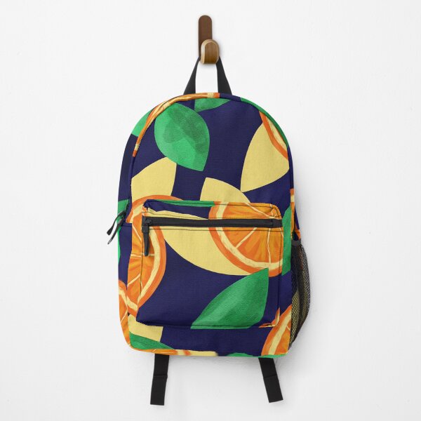 Item preview, Orange pattern background with leaves designed and sold by vocej.
