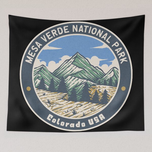 Item preview, Mesa Verde National Park Vintage Mountains designed and sold by JordanHolmes.
