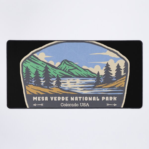 Item preview, Mesa Verde National Park Vintage Mountain Lake designed and sold by JordanHolmes.