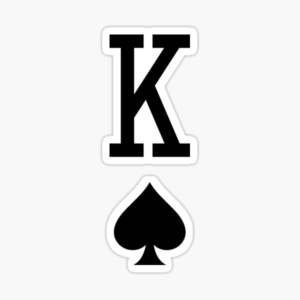 "King of Spades Symbol" Sticker for Sale by iiiidesign Redbubble