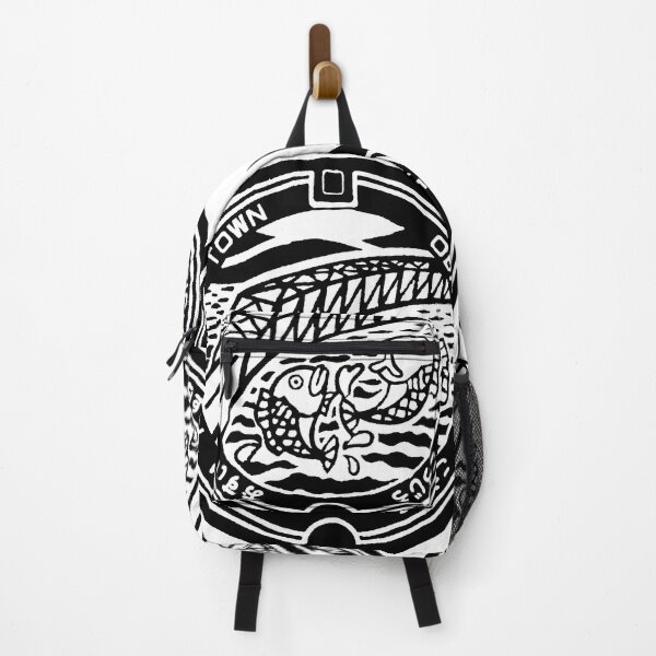 Item preview, Obatake fishing town on manhole in Japan - black designed and sold by mattraski.