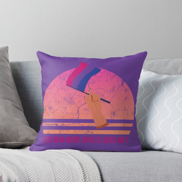 Item preview, Is It Bi In Here Or Is It Just Me Bisexual Flag For Pride Month In Purple designed and sold by LuckyKermit.