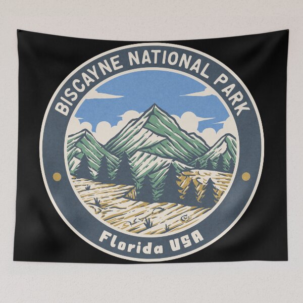 Item preview, Biscayne National Park Vintage Mountains designed and sold by JordanHolmes.