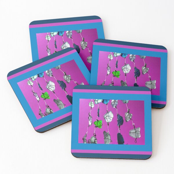 Item preview, Sea Glass Fun Colors Happy Positive Vibes on Color Blocks Background 4 of 4 designed and sold by Beachy.