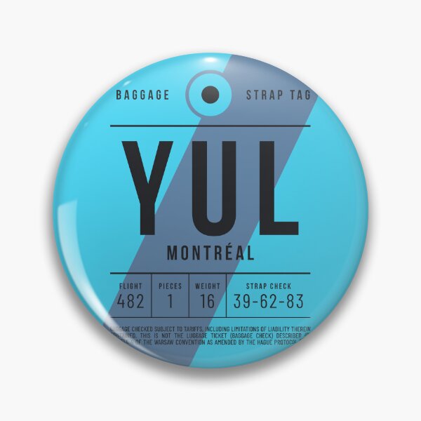 Item preview, Luggage Tag E - YUL Montreal Canada designed and sold by VoodooCircus.