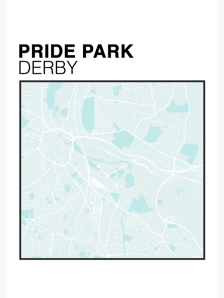 "Pride Park Derby County Football Club Stadium Map" Poster for Sale by