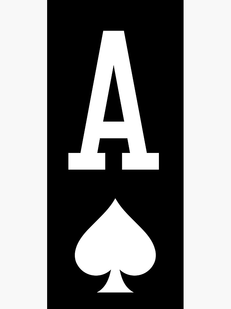 "Ace of Spades Symbol Reverse Color" Poster for Sale by iiiidesign