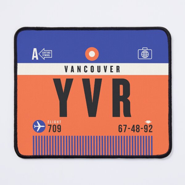 Artikelvorschau, Luggage Tag A - YVR Vancouver Canada entworfen und verkauft von VoodooCircus.