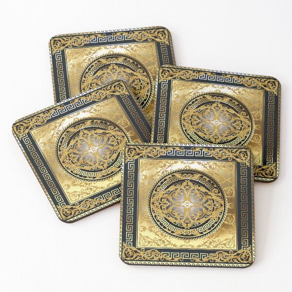 Item preview, Ornate Baroque Black Gold Greek Keys Meander  designed and sold by Yiorgos Designs.
