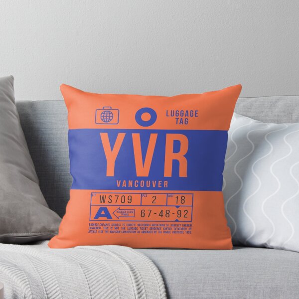 Aperçu de l'œuvre Luggage Tag B - YVR Vancouver Canada créée et vendue par VoodooCircus.