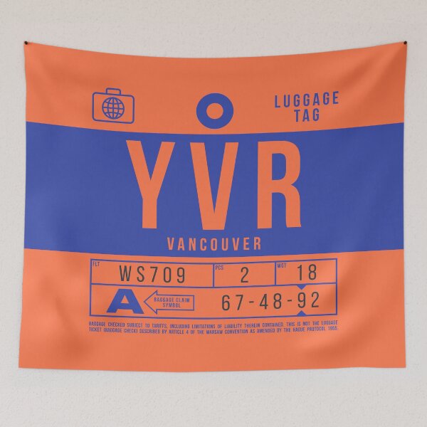 Item preview, Luggage Tag B - YVR Vancouver Canada designed and sold by VoodooCircus.