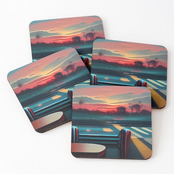 Item preview, Diner at Sunset 1 designed and sold by Creative Shed Designs.