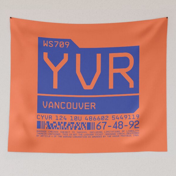 Item preview, Luggage Tag C - YVR Vancouver Canada designed and sold by VoodooCircus.